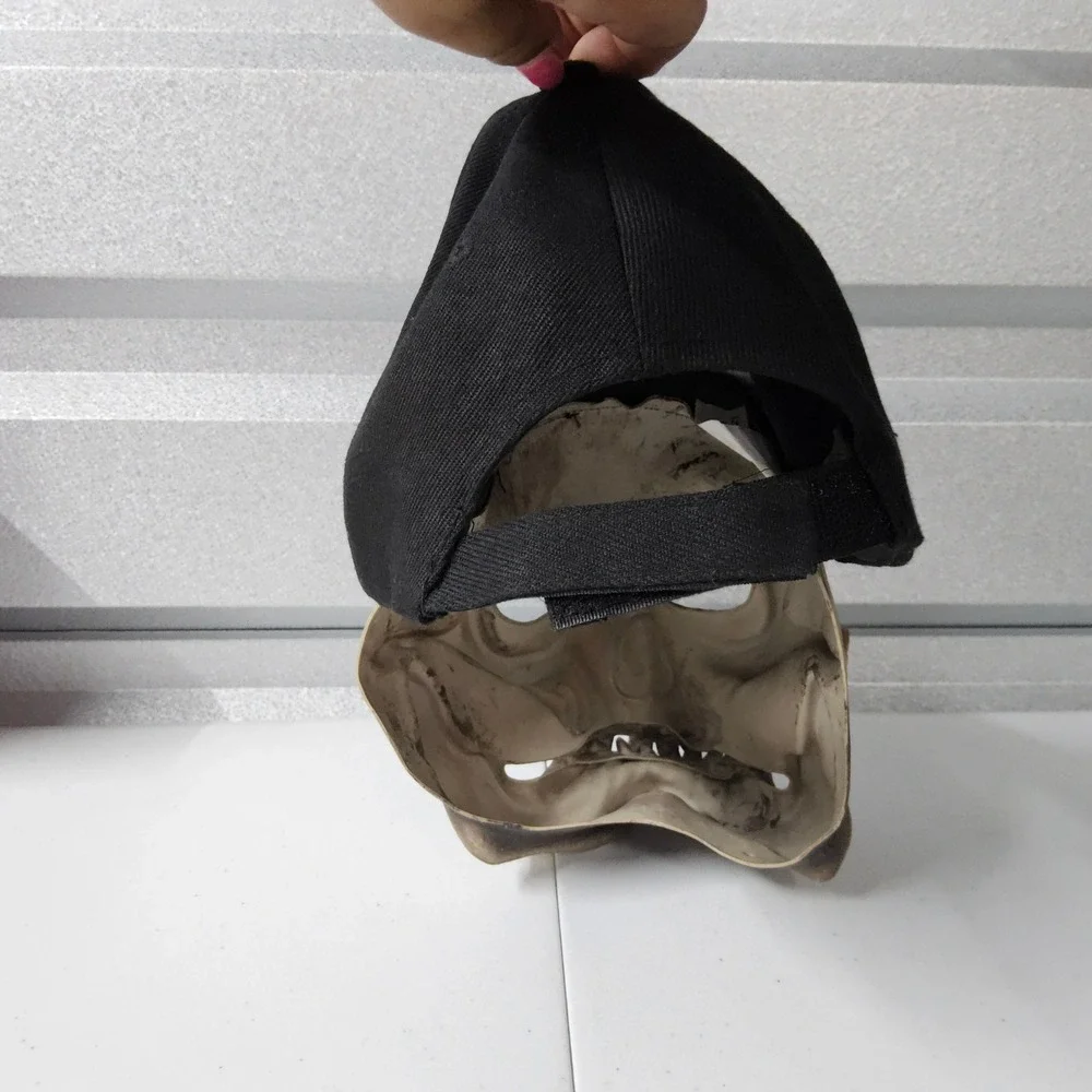 Spirit Halloween Mask Skull with Hat‎ Costume Cosplay Scary
